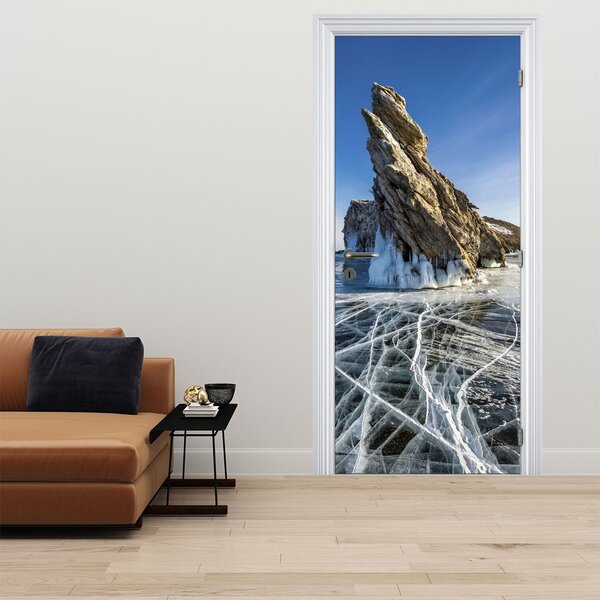 Fototapet pentru ușă - Stâncă de gheață (95x205cm)