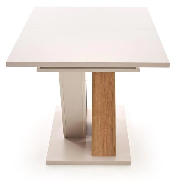 Masa moderna bucatarie BRANDON, casmir/stejar, PAL laminat, 160/200x90