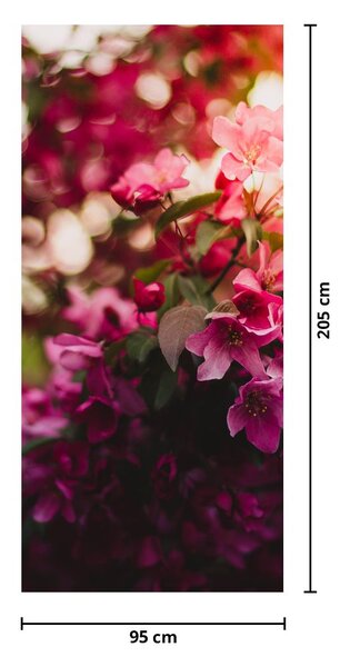Fototapet pentru ușă - Arbust înflorit (95x205cm)