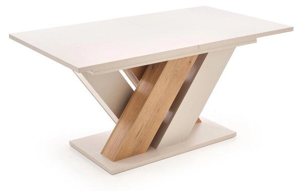Masa moderna bucatarie BRANDON, casmir/stejar, PAL laminat, 160/200x90