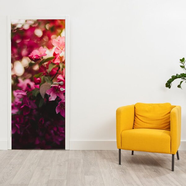 Fototapet pentru ușă - Arbust înflorit (95x205cm)
