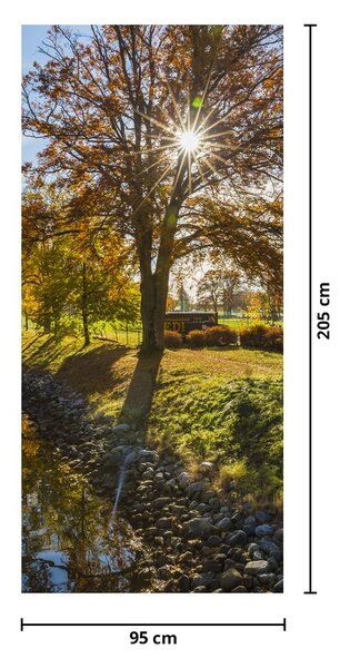 Fototapet pentru ușă - Canal de apă (95x205cm)
