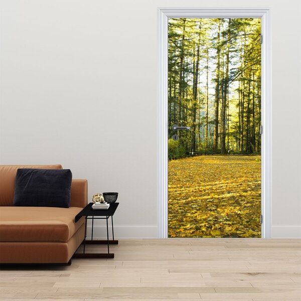 Fototapet pentru ușă - Pădurea toamna (95x205cm)