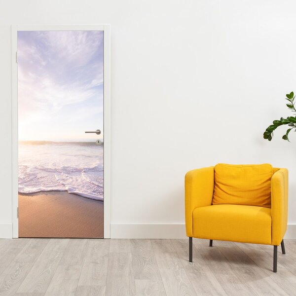 Fototapet pentru ușă - Plaja cu nisip (95x205cm)