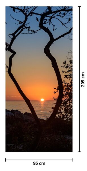 Fototapet pentru ușă - Apus de soare (95x205cm)