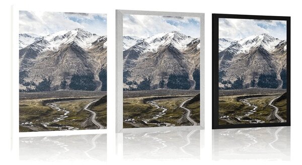 Poster panoramă montană frumoasă