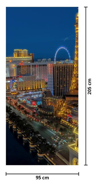 Fototapet pentru ușă - Las Vegas (95x205cm)