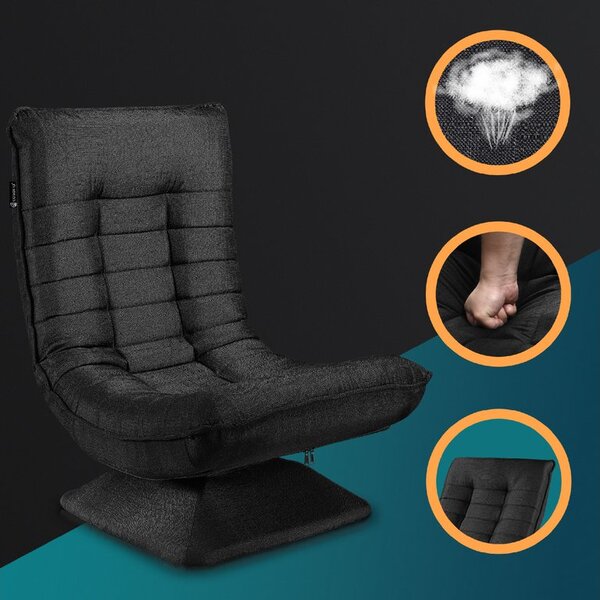 Deuba Scaun de lounge - negru