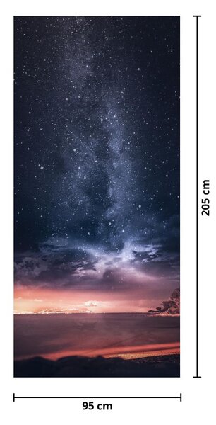 Fototapet pentru ușă - Cerul înstelat (95x205cm)