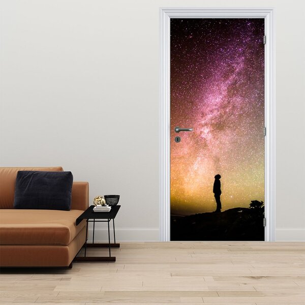 Fototapet pentru ușă - Cer plin de stele (95x205cm)