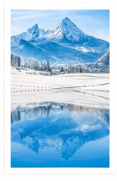 Poster peisaj înzăpezit în Alpi
