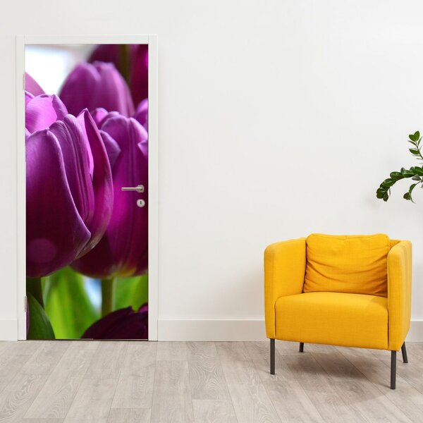 Fototapet pentru ușă - Lalele (95x205cm)