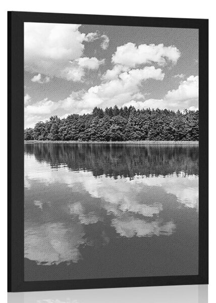 Poster natura în perioada de vară în design alb-negru