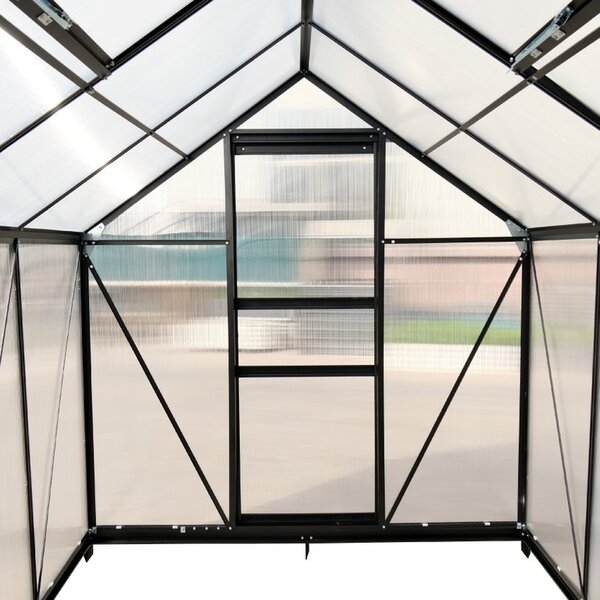 Furnigo Solară de grădină 380x190x195 cm + bază - negru