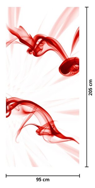 Fototapet pentru ușă - Inima din fum (95x205cm)