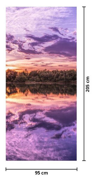 Fototapet pentru ușă - Cerul violet (95x205cm)