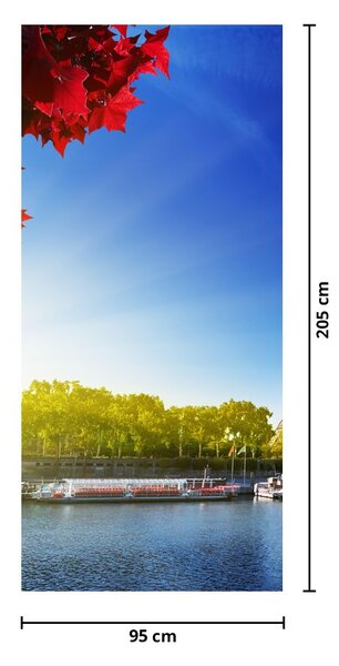 Fototapet pentru ușă - Parisul toamna (95x205cm)