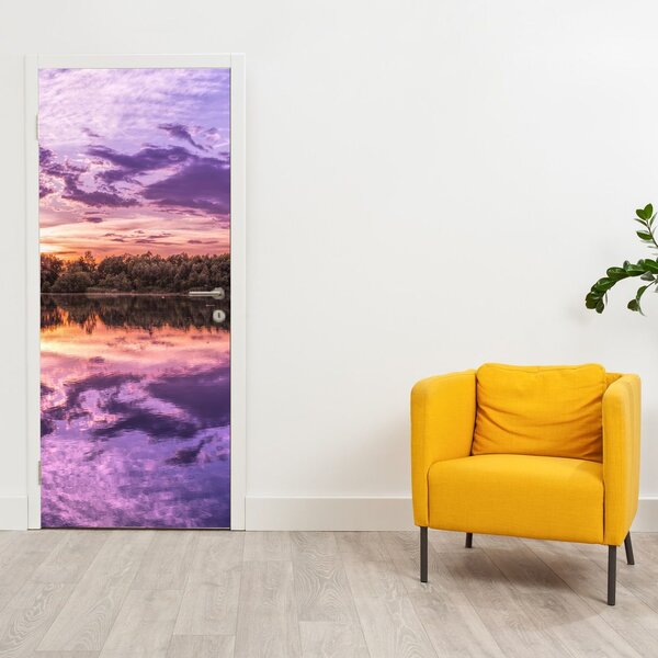Fototapet pentru ușă - Cerul violet (95x205cm)