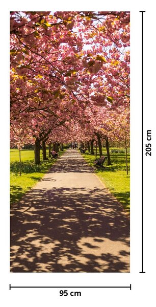 Fototapet pentru ușă - Livadă de cireși (95x205cm)
