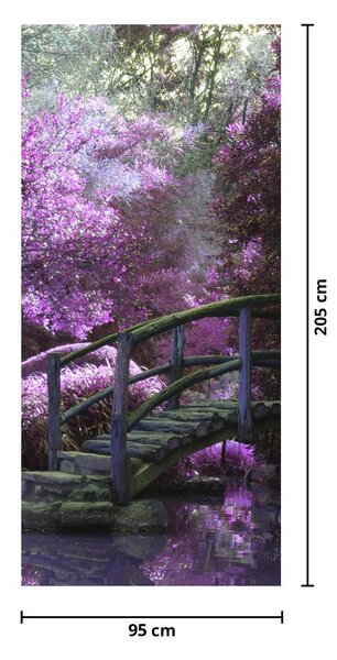 Fototapet pentru ușă - Copaci violeți (95x205cm)
