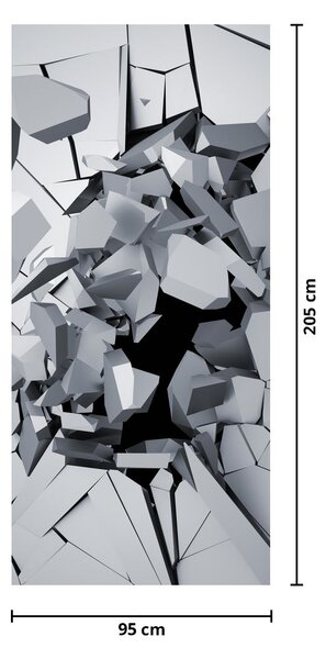Fototapet pentru ușă - Abstract 3D (95x205cm)