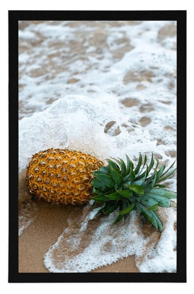 Poster ananas în valul oceanului