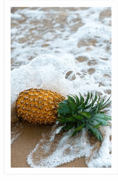 Poster ananas în valul oceanului