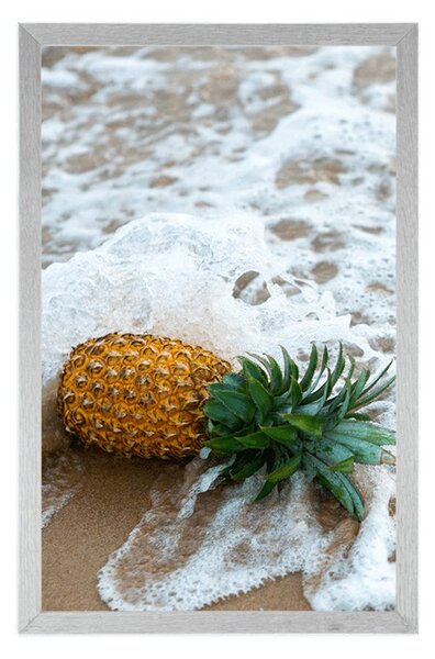Poster ananas în valul oceanului