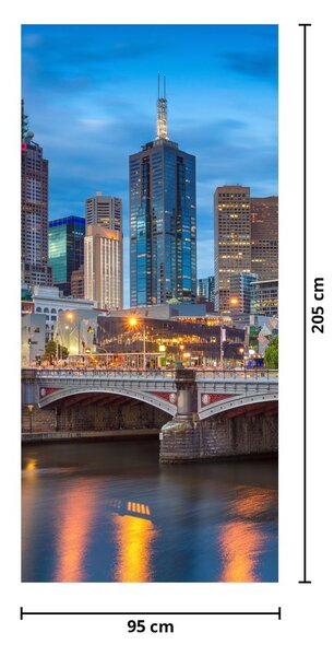 Fototapet pentru ușă - Orașul Melbourne (95x205cm)