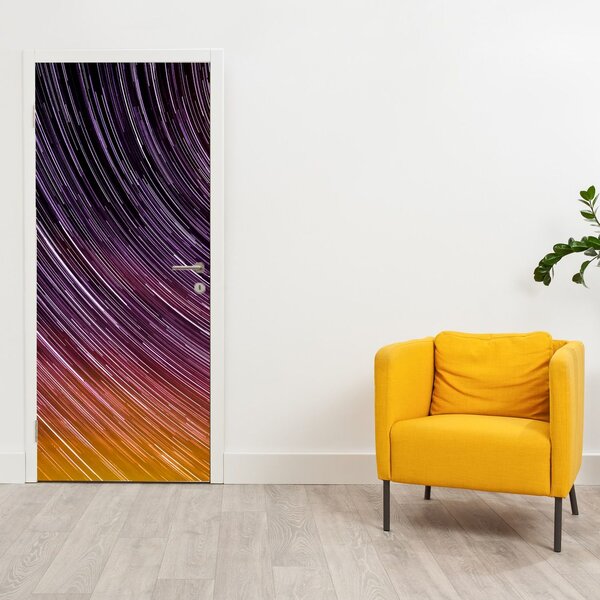Fototapet pentru ușă - Stele încețoșate pe cer (95x205cm)