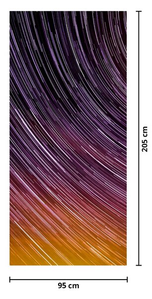 Fototapet pentru ușă - Stele încețoșate pe cer (95x205cm)