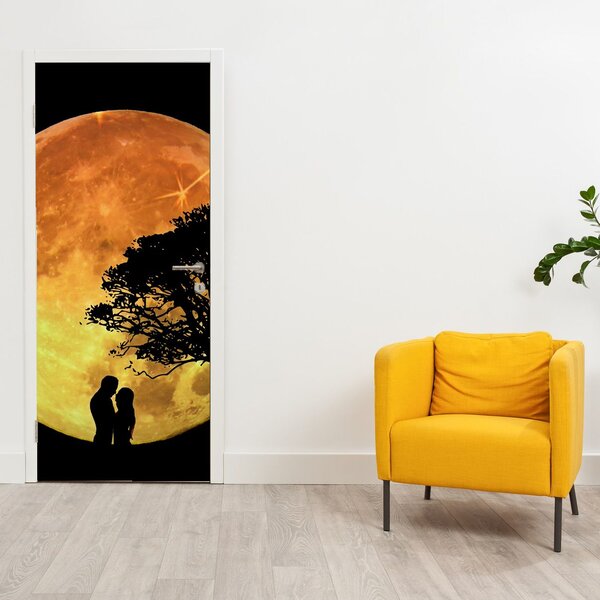 Fototapet pentru ușă - Umbre la lumina lunii (95x205cm)