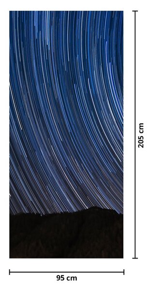 Fototapet pentru ușă - Cerul înstelat noaptea (95x205cm)