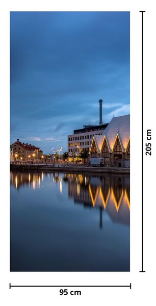 Fototapet pentru ușă - Canal de apă - Göteborg (95x205cm)