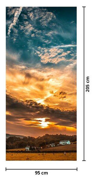 Fototapet pentru ușă - Norii (95x205cm)