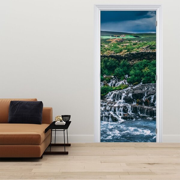 Fototapet pentru ușă - Cascadele în natură (95x205cm)