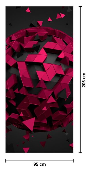 Fototapet pentru ușă - 3D abstract (95x205cm)