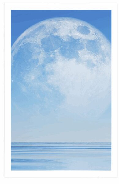 Poster luna deasupra mării