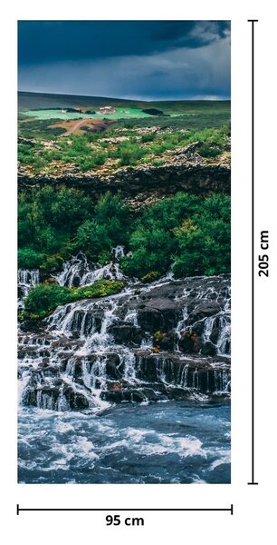 Fototapet pentru ușă - Cascadele în natură (95x205cm)