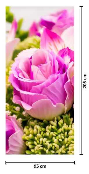 Fototapet pentru ușă - Trandafiri (95x205cm)