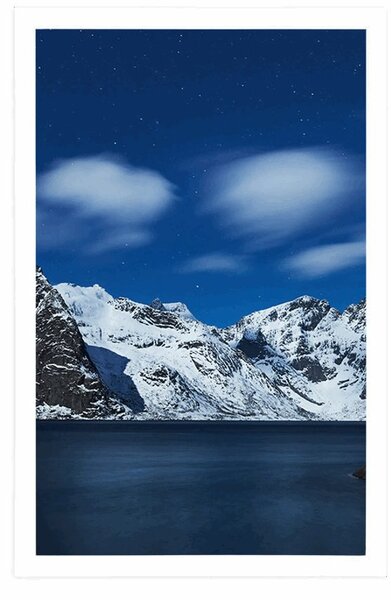 Poster peisaj de noapte în Norvegia
