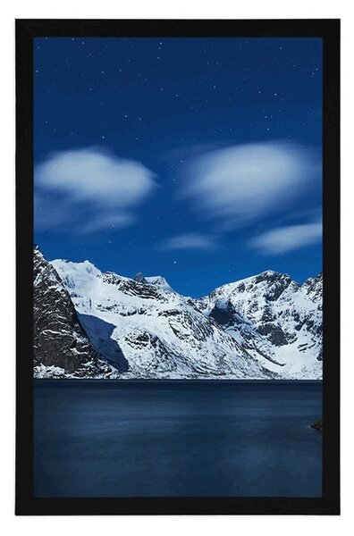 Poster peisaj de noapte în Norvegia