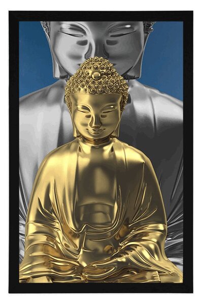 Poster Buddha care meditează