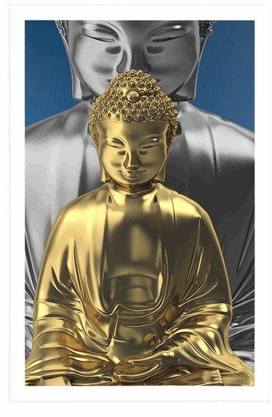 Poster Buddha care meditează