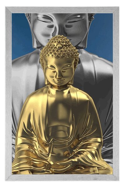 Poster Buddha care meditează