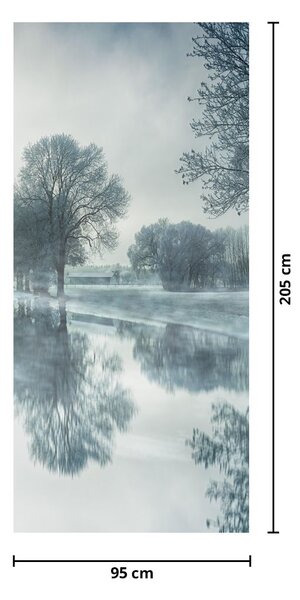 Fototapet pentru ușă - Natura iarna (95x205cm)