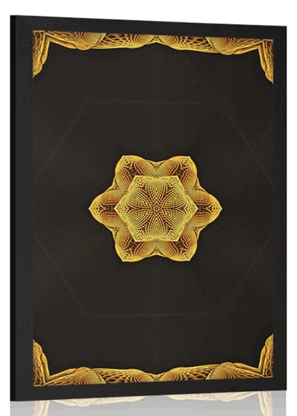 Poster Mandala de aur interesantă