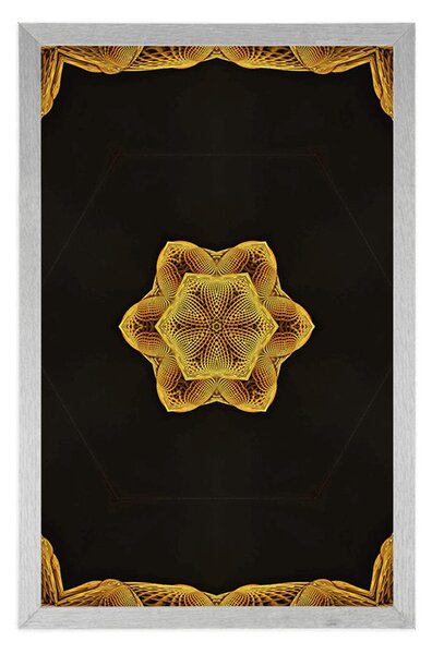 Poster Mandala de aur interesantă