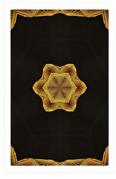 Poster Mandala de aur interesantă