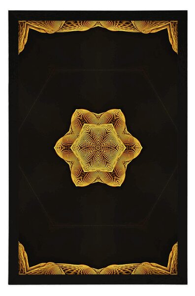 Poster Mandala de aur interesantă
